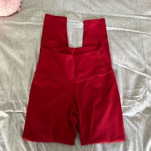 Red leggings
